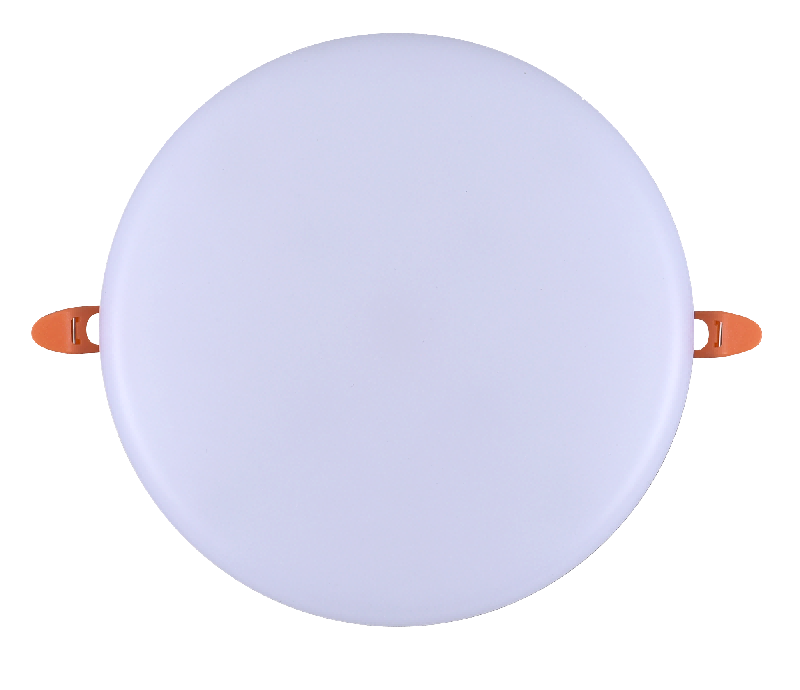 Painel de luz LED embutido 18W sem moldura, alumínio + PC, ferro + PP