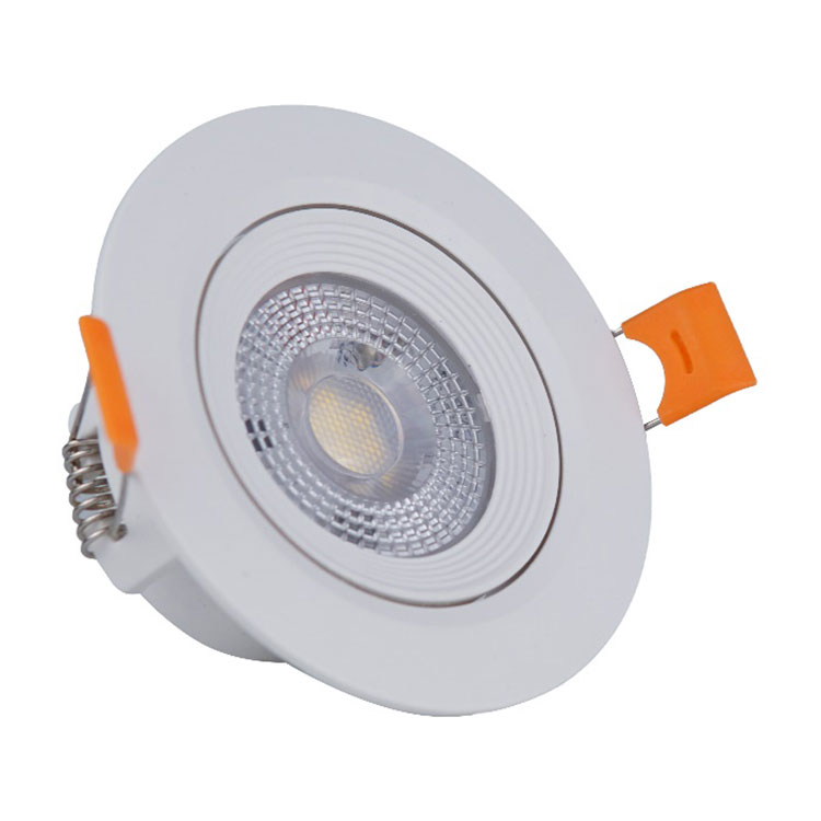 Holofote de teto LED branco quente embutido